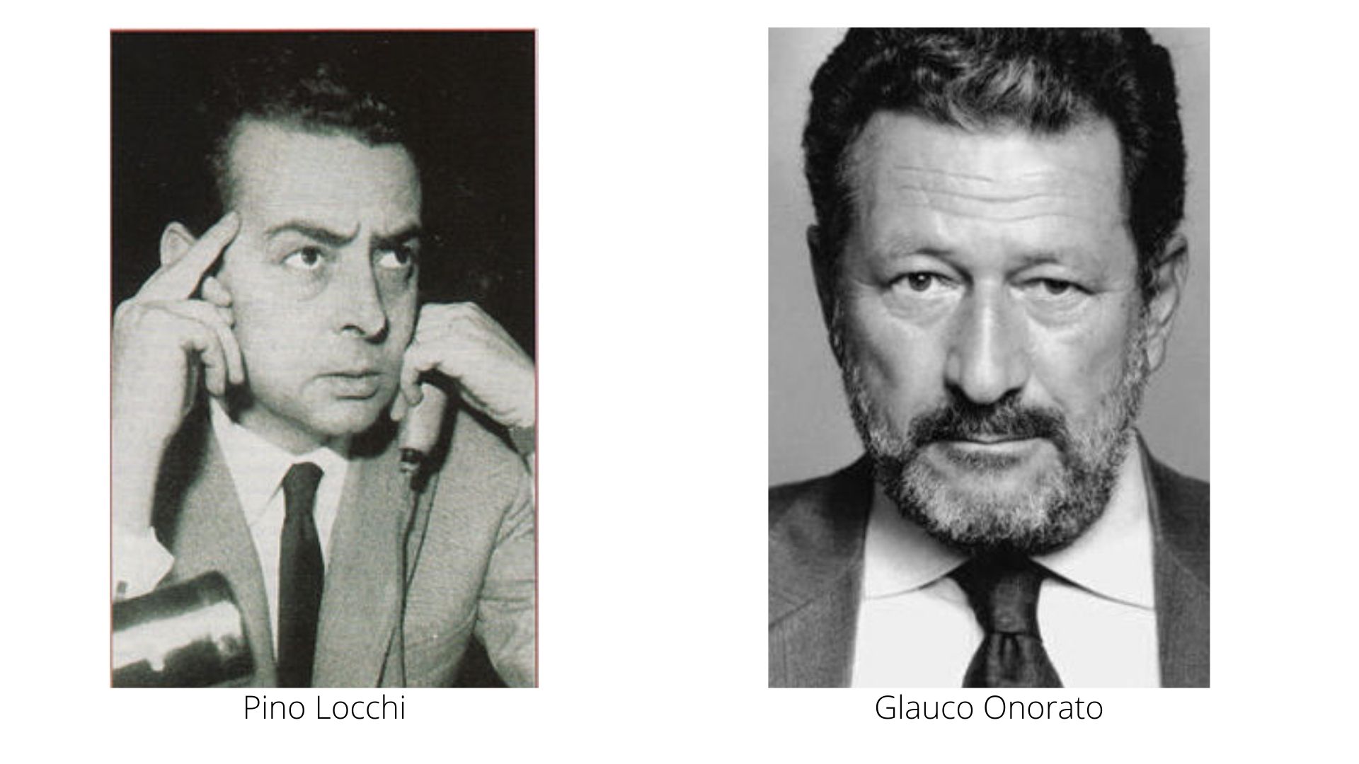 Pino Locchi e Glauco Onorato